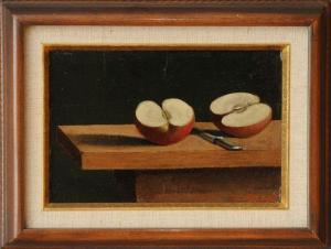 FRANCIS John F. 1808-1886,STILL LIFE WITH KNIFE ANDAPPLES,Stair Galleries US 2011-03-19
