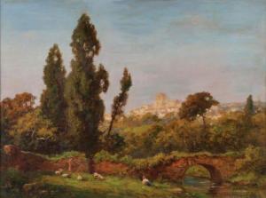 FRANCIS Thomas Edward 1890-1912,Summer Landscape Near Tivoli, Italy,Jackson's US 2021-07-14