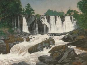 FRANCKE Rudolph 1860,Waterfalls in Central Africa,1898,Christie's GB 2006-01-10