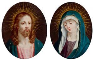 FRANCKEN Frans II 1581-1642,Cristo e Maria,Palais Dorotheum AT 2007-12-11
