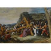 FRANCKEN Frans II 1581-1642,SAINT VERONICA OFFERING HER VEIL TO CHRIST ON HIS ,Sotheby's 2009-12-10