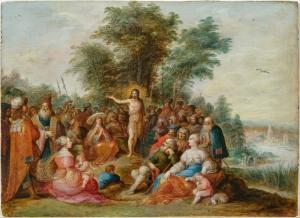 FRANCKEN Frans II 1581-1642,The Sermon of Saint John the Baptist,Galerie Koller CH 2024-03-22