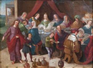 FRANCKEN Frans III 1607-1667,Die Hochzeit zu Kana,Stahl DE 2018-06-23