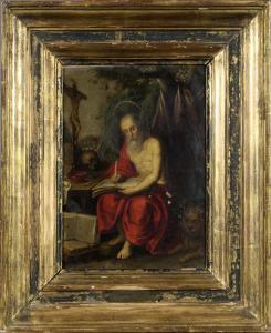 FRANCKEN Frans 1601-1678,Saint Jérôme,Galerie Moderne BE 2016-12-13