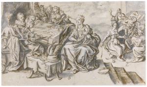 FRANCKEN Hieronymus II 1578-1623,THE WISE AND FOOLISH VIRGINS,Sotheby's GB 2014-01-29