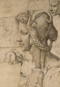 FRANCO IL SEMOLEI Giovanni Battista 1498-1561,An ideal female head in profile to th,1561,Christie's 2003-01-22