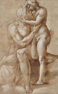 FRANCO IL SEMOLEI Giovanni Battista 1498-1561,Jupiter and Ganymede,1510,Christie's GB 2012-07-03