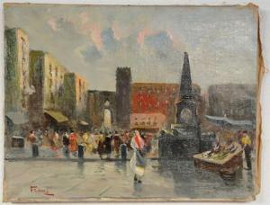 FRANCO 1900-1900,Market Scene,Gray's Auctioneers US 2011-01-25