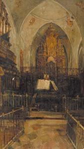 FRANCO ROMERO E 1800,Altar de la catedral de ronda,1914,Sala Retiro ES 2006-06-01