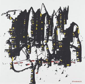 FRANCO SOMMARUGA 1956,Abstrakte Komposition,1993,Dobiaschofsky CH 2010-11-10