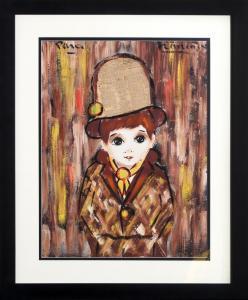 FRANCOIS 1900,Brunette Boy in Hat,1970,Ro Gallery US 2022-08-03