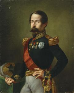 FRANCOIS Charles Emile,Portrait de Napoléon III en uniforme militaire,1854,Christie's 2019-04-18
