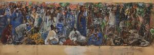 FRANCOIS Georges,Afrique occidentale française. Scène de marché, Sé,1930,Rieunier 2016-12-12