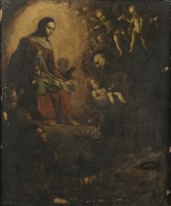FRANCOIS Guy 1578-1650,SAINT FRANCIS WITH THE VIRGIN AND CHILD,Sotheby's GB 2018-06-21