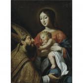 FRANCOIS Guy 1578-1650,THE MADONNA AND CHILD WITH SAINT AUGUSTINE,Sotheby's GB 2007-12-06