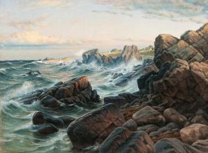 FRANG PAHLAMA FELIX 1862-1932,ROCKS ON THE SHORE,1910,Bukowskis SE 2011-12-14