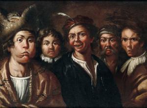 FRANGIPANE Niccolo 1536-1597,Ritratti caricaturali di cinque personaggi,Cambi IT 2022-12-14