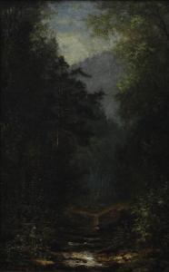 FRANK Eugene C 1845-1914,Stream Through the Mountains,1878,Clars Auction Gallery US 2014-07-12