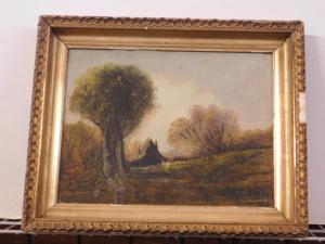 FRANK Eugene C 1845-1914,untitled landscape with cottage,B.S. Slosberg, Inc. Auctioneers 2022-08-23