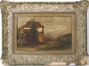 FRANK Eugene C 1845-1914,Untitled - Pastoral Landscape,1900,Ro Gallery US 2018-08-23