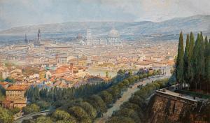 FRANK Friedrich 1871-1945,Blick auf Florenz,im Kinsky Auktionshaus AT 2017-02-28
