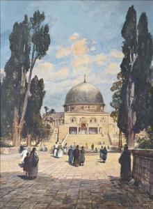 FRANK Friedrich 1871-1945,Dome of the Rock, Jerusalem,Christie's GB 2014-11-25