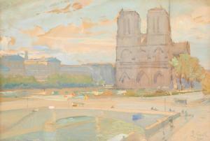 FRANK Lucien 1857-1920,Vue de Paris,Horta BE 2013-11-18
