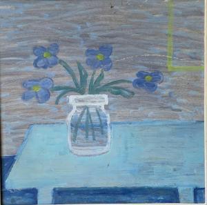 FRANK PEGGY 1915-1976,Blue Interior,1973,David Lay GB 2021-05-13