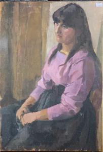 FRANK PEGGY 1915-1976,Portrait of Caroline her daughter,David Lay GB 2020-06-11