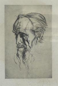 FRANK Sepp 1889-1969,Kopf des Michelangelo,Georg Rehm DE 2020-10-08