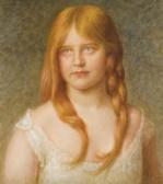 FRANKEL Ignác 1838-1924,Vöröshajú lány,1908,Nagyhazi galeria HU 2009-04-21