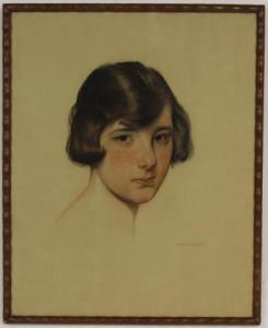 FRANKEN Jan 1878-1959,Meisjesportret,Venduehuis NL 2018-01-29