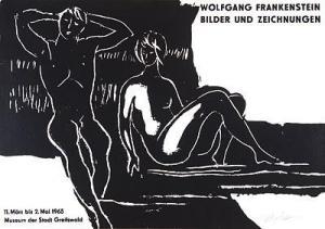 FRANKENSTEIN Wolfgang,Plakat zur Ausstellung im Kunsthistorischen Museum,1965,Ahrenshoop 2012-08-04