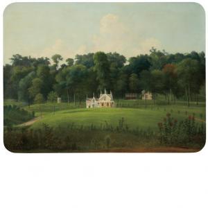 FRANKESTEIN godfrey n. 1820-1873,Gothic House in Summer Landscape,1851,William Doyle US 2013-10-16