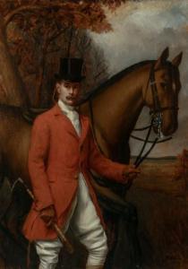 FRANKLIN WALTMAN Harry,Portrait of a Gentleman with his Horse,1902,William Doyle 2022-05-24