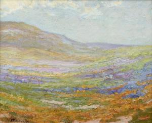 FRANQUINET Eugene 1875-1940,California poppy landscape,John Moran Auctioneers US 2016-07-30