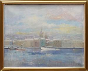 FRANSSON Bengt 1935,"Mot skeppsbron Stockholm",Uppsala Auction SE 2015-02-17