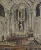 FRANZ K 1900-1900,Church Interior with Altar,1956,Kodner Galleries US 2013-09-26