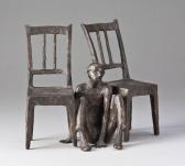 FRANZ KOTT 1919-2006,Sitzender zwischen zwei Stühlen,Hargesheimer Kunstauktionen DE 2012-05-12