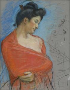 FRANZOSISCH 1800-1800,Portrait einer Dame,Galerie Bassenge DE 2019-05-31