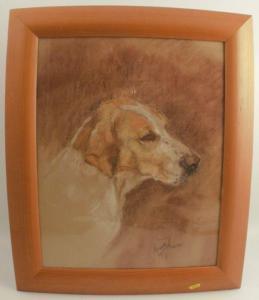 FRASER Anna,portrait of a hound,Serrell Philip GB 2021-07-22