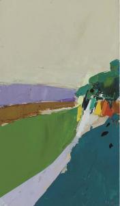 FRASER Donald Hamilton 1929-2009,Landscape with a white road,Christie's GB 2006-08-01