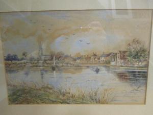 FRASER Gilbert Baird 1866-1947,a pair of Ouse river scenes,Cheffins GB 2019-02-21