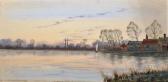 FRASER Gilbert Baird 1866-1947,A River Landscape,1893,John Nicholson GB 2019-07-31