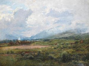FRASER Jnr. Alexander 1828-1899,A Highland Landscape with Farm,Bonhams GB 2023-09-14