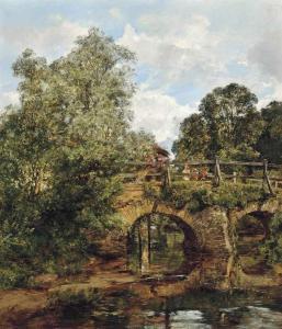 FRASER Jnr. Alexander 1828-1899,Eashing Bridges, Surrey,Christie's GB 2016-03-23