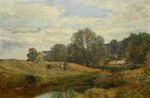 FRASER Jnr. Alexander 1828-1899,Landscape with reapers,Bonhams GB 2012-09-11