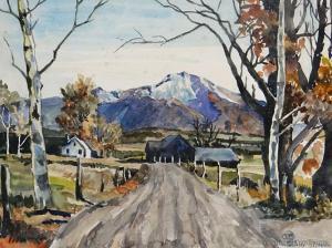 FRASER Jock 1899-1974,Country Homestead,International Art Centre NZ 2016-02-23