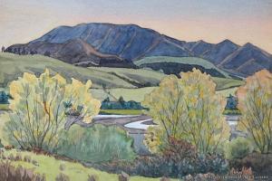 FRASER Jock 1899-1974,River Scene, Southland,1935,International Art Centre NZ 2016-02-23
