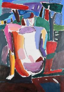 Fraser Taylor 1960,Seated nude, seen from behind,1990,Woolley & Wallis GB 2023-12-13